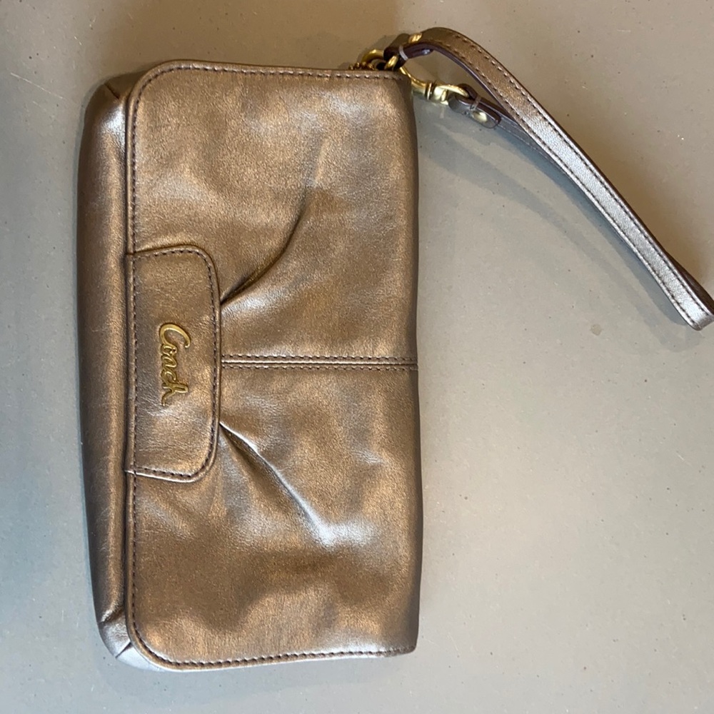 Coach mini wristlet